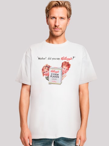 T-Shirt 'Kellogg's Corn Flakes Vintage Kids Advert' F4NT4STIC en blanc : devant