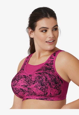 GLAMORISE Bustier Sport-BH 'Elite' in Pink