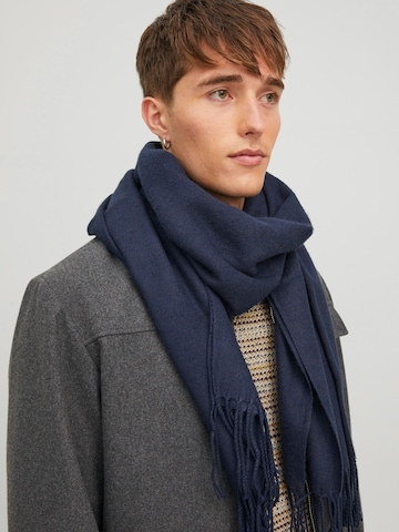 Écharpe 'Solid' JACK & JONES en bleu : devant