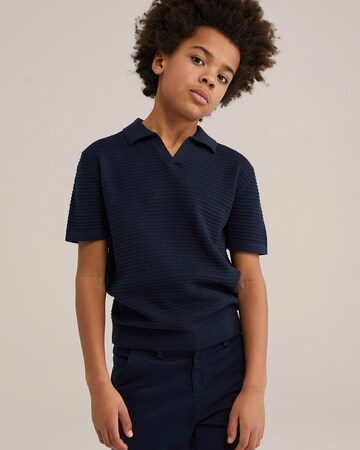 T-Shirt WE Fashion en bleu : devant