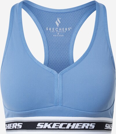 Skechers Performance Sport-BH in rauchblau / grau / schwarz / weiß, Produktansicht