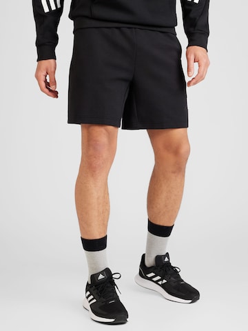 ADIDAS SPORTSWEAR Regularen Športne hlače 'FI BOS' | črna barva: sprednja stran