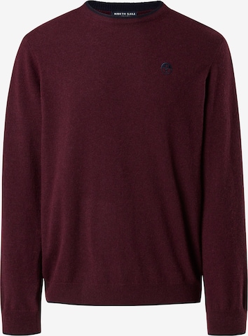 Pull-over North Sails en rouge : devant