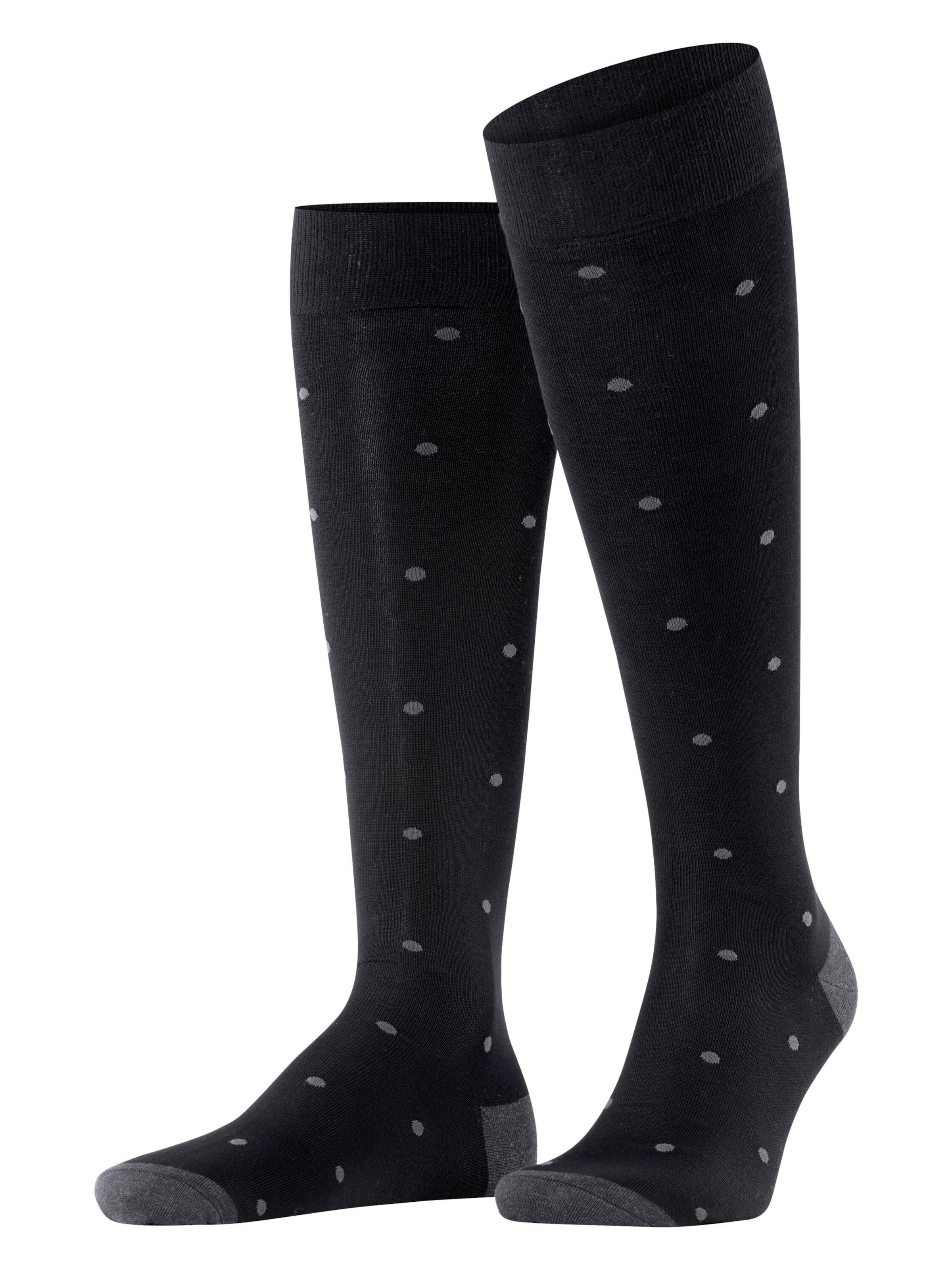 FALKE Kniestrümpfe 'Dot'‌‌‌‌‌‌‌‌‌‌ in Grau: Vorderseite