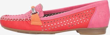 Rieker Moccasins in Pink: front