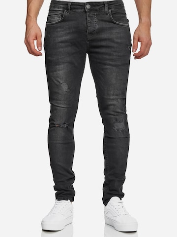 Tazzio Skinny Jeans '17514' in Black: front