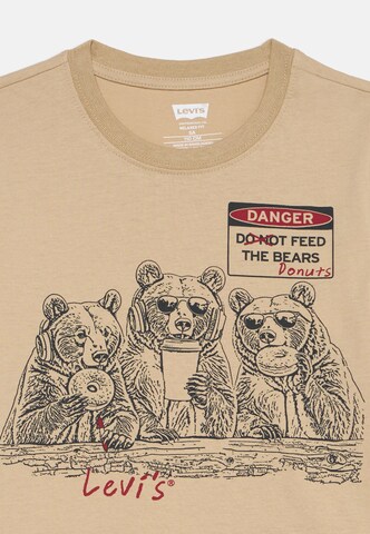 Levi's Kids T-shirt 'FEED THE BEARS' i beige