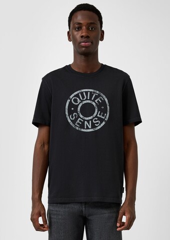 QS Shirt in Zwart: voorkant