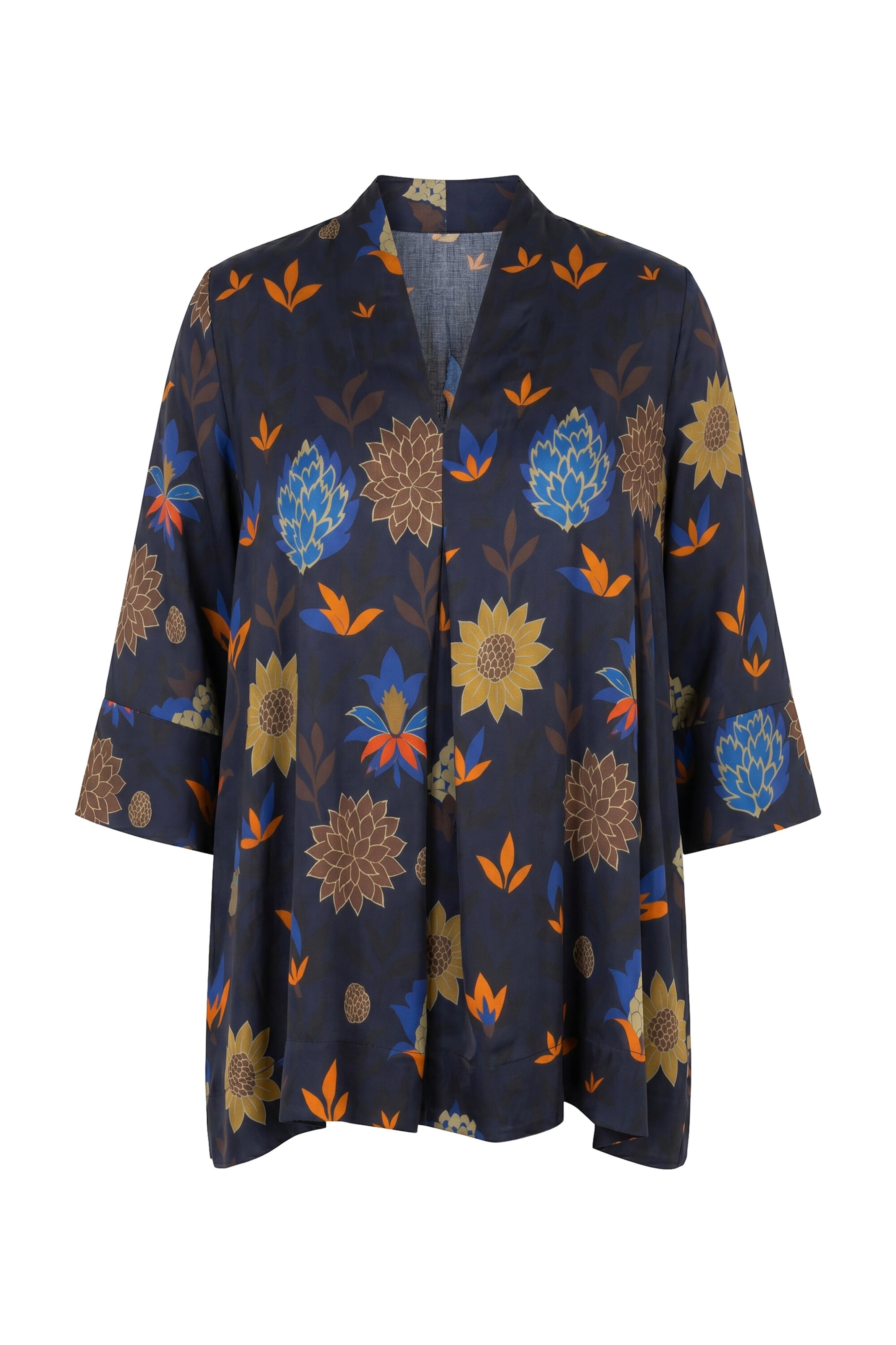 Ulla Popken Tuniek in Blauw: voorkant