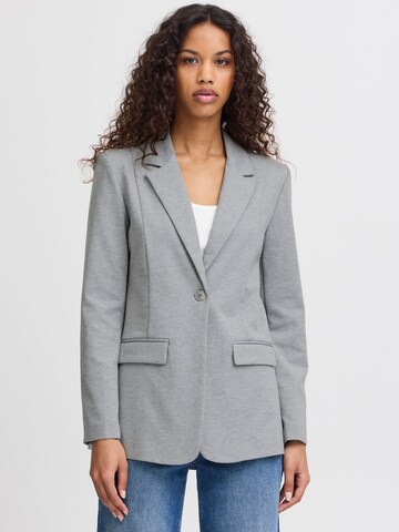 ICHI - Blazer 'Kate' en gris: frente