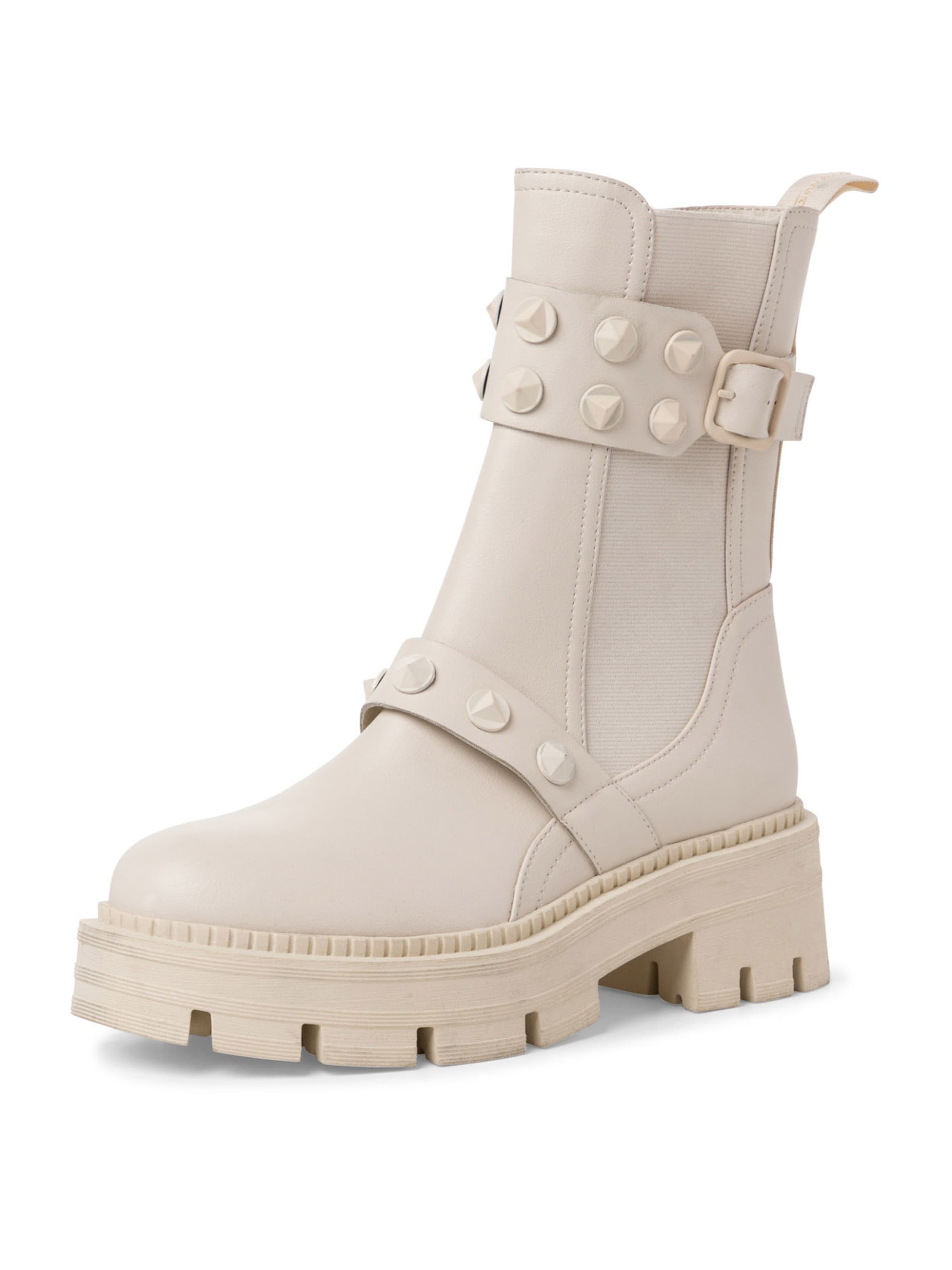 Tamaris Ankle Boots in Beige: front