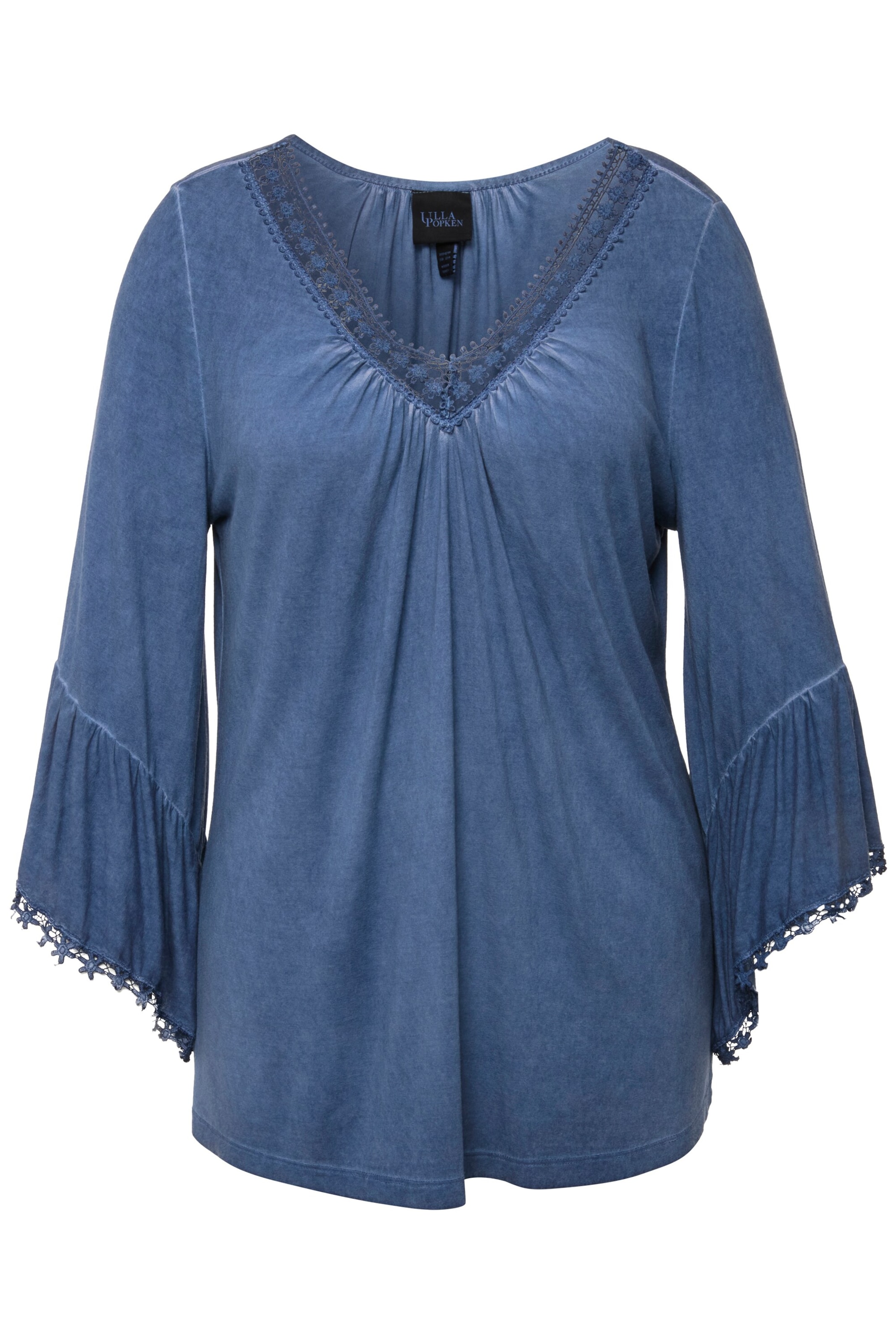 Ulla Popken Bluse in Blau: Vorderseite