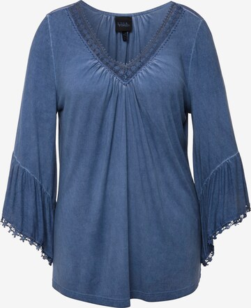 Ulla Popken Blouse in Blauw: voorkant