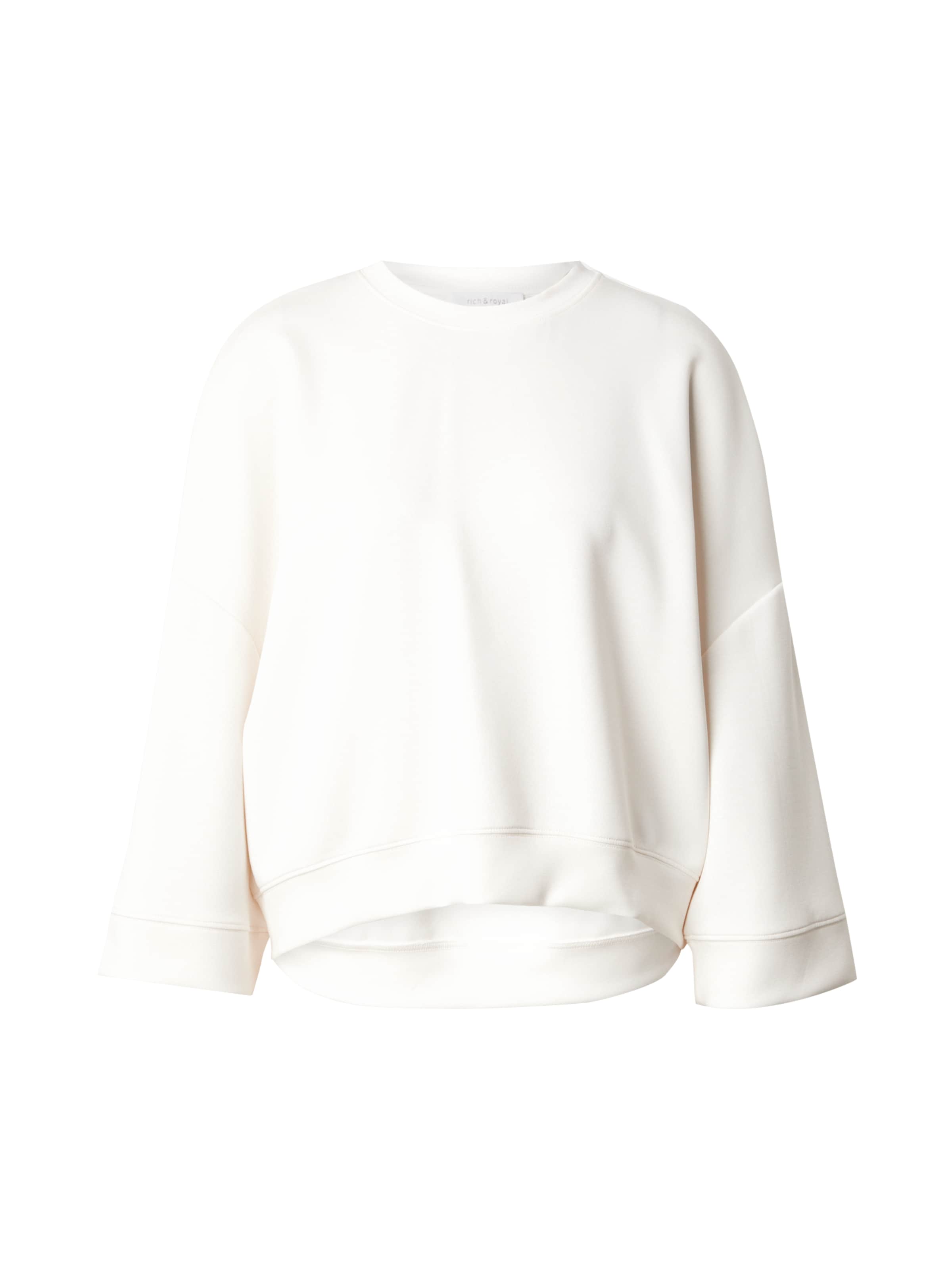 Rich & Royal Mikina 'T Peached Contemp' – bílá: přední strana