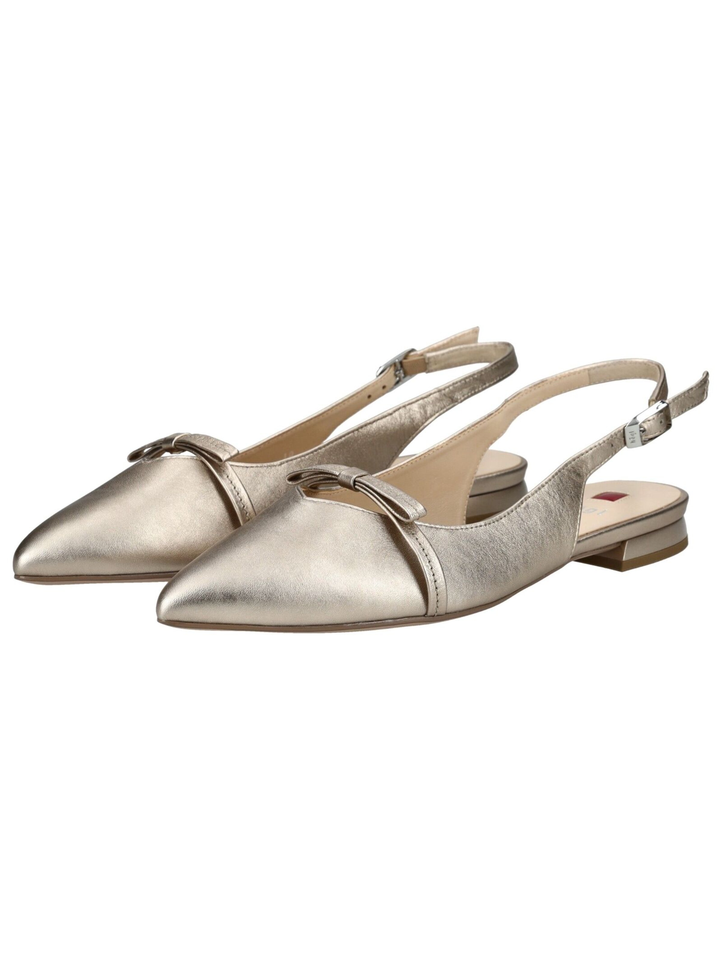 Högl Ballerina met riempjes in Goud