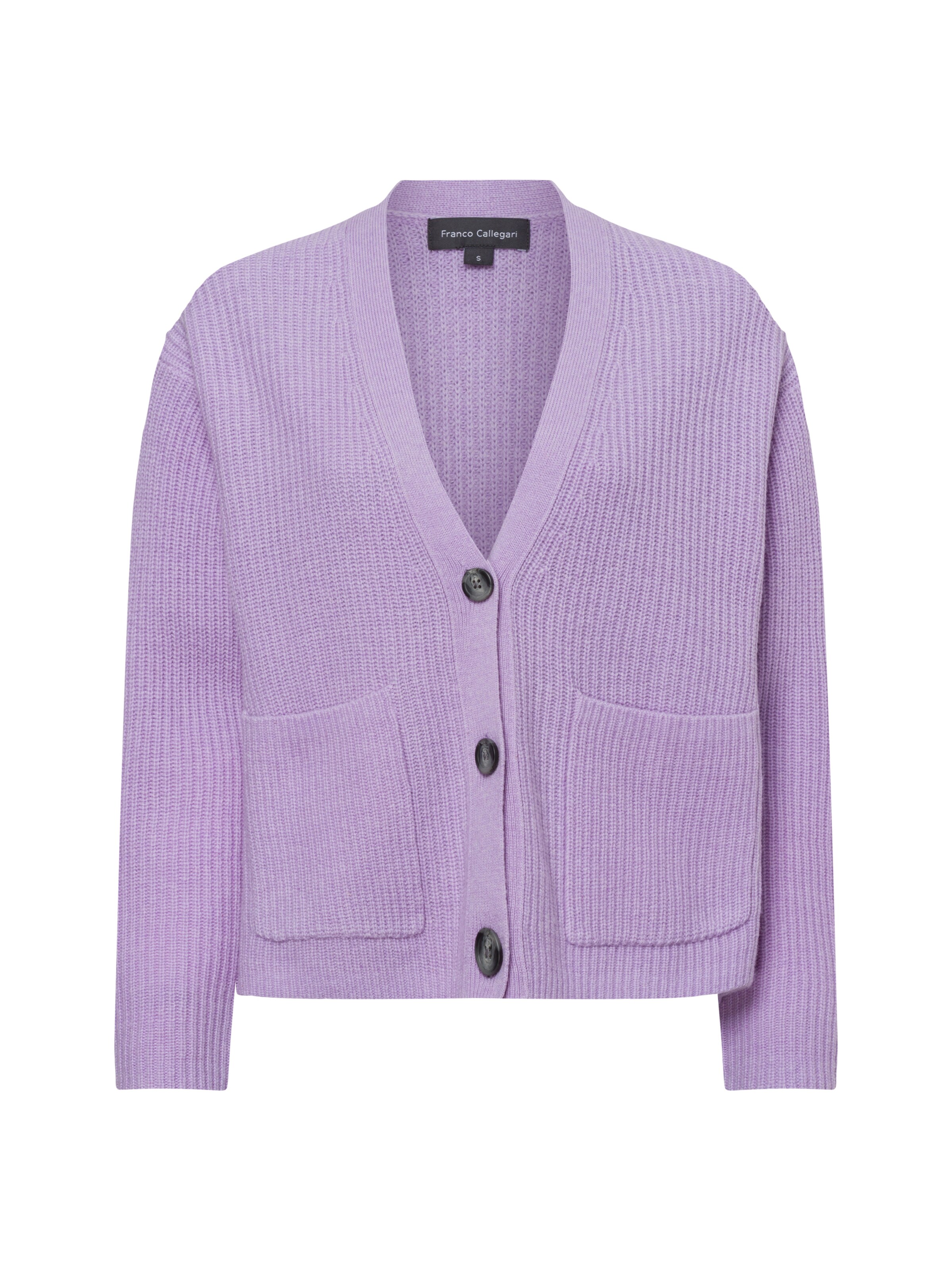 Franco Callegari Strickjacke in Lila: Vorderseite