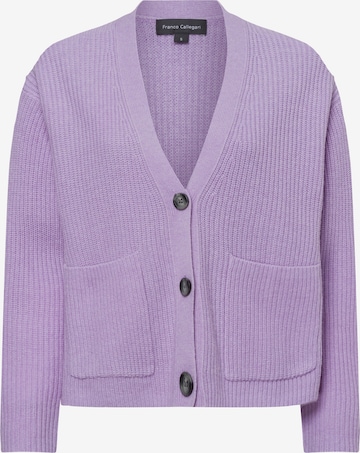 Franco Callegari Strickjacke in Lila: Vorderseite