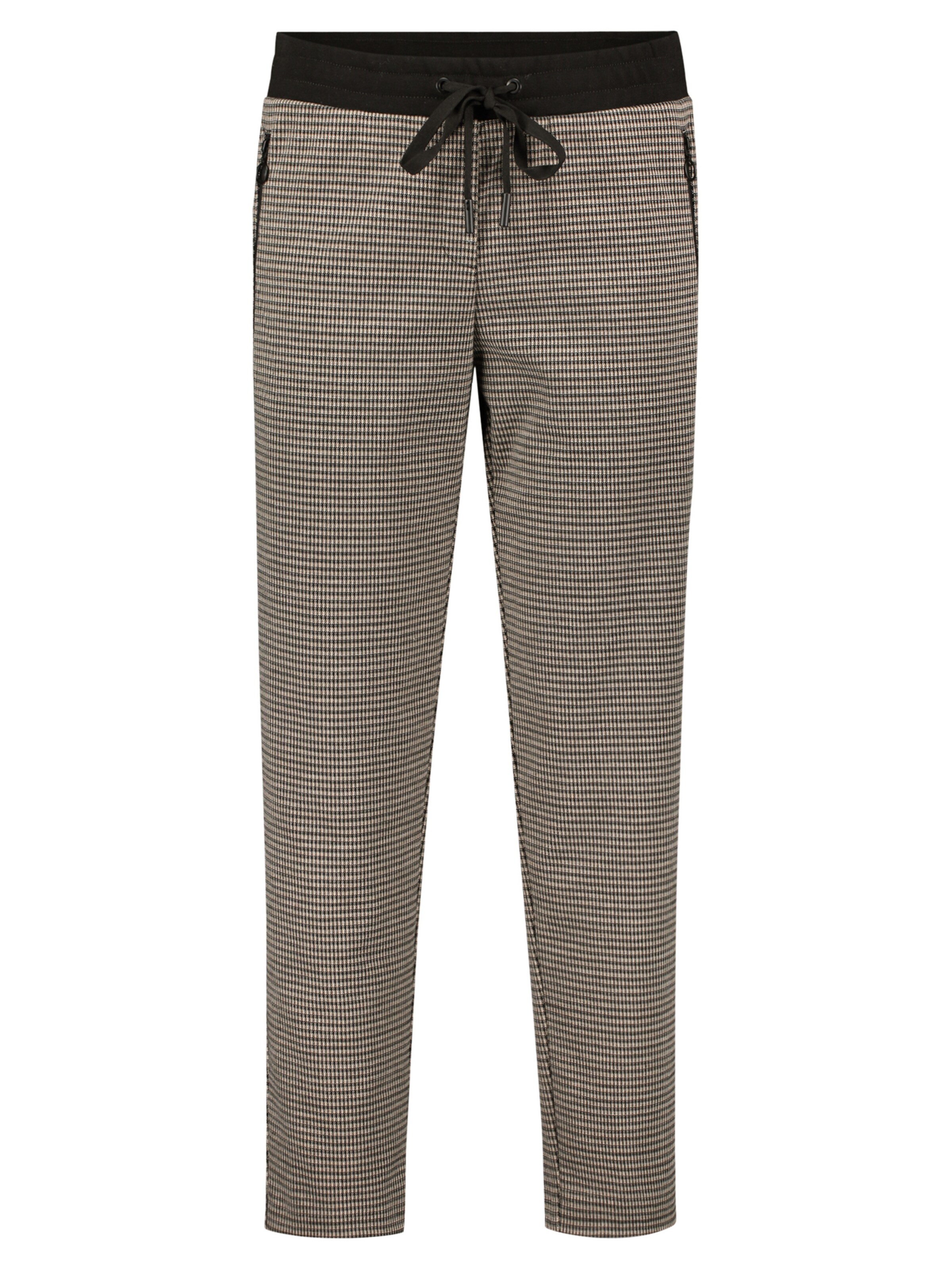 Betty & Co Loosefit Schlupfhose mit Reißverschlusstaschen in Schwarz: Vorderseite