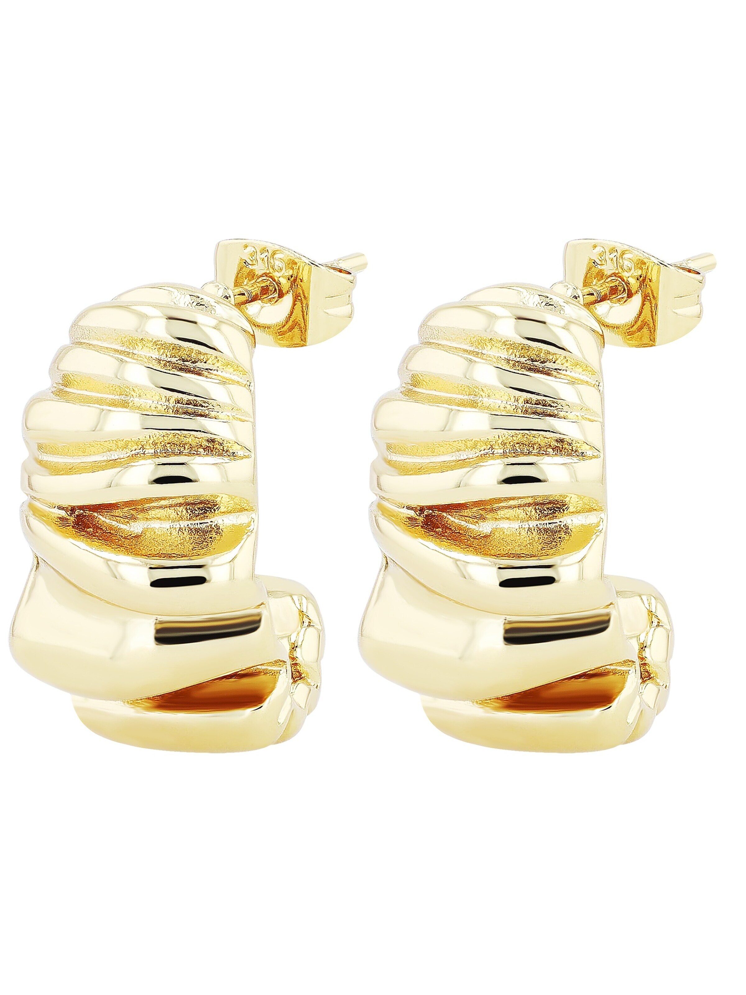 Akzent Ohrringe '"Valeska" aus langlebigem Edelstahl, wasserfest'‌‌‌ in Gold