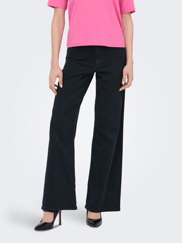 JDY Loose fit Jeans 'JDYIris' in Black: front