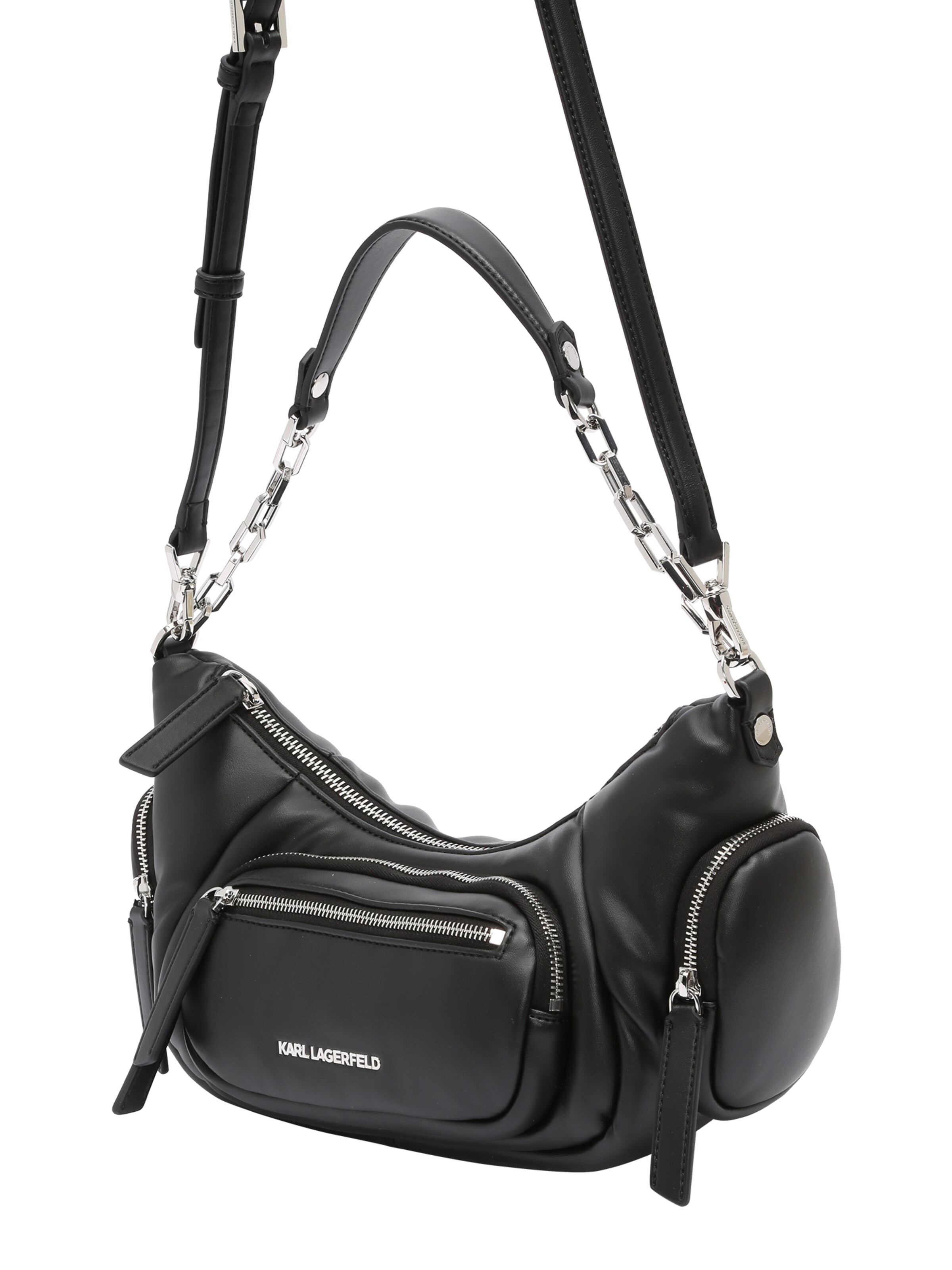 Karl Lagerfeld Schultertasche in Schwarz