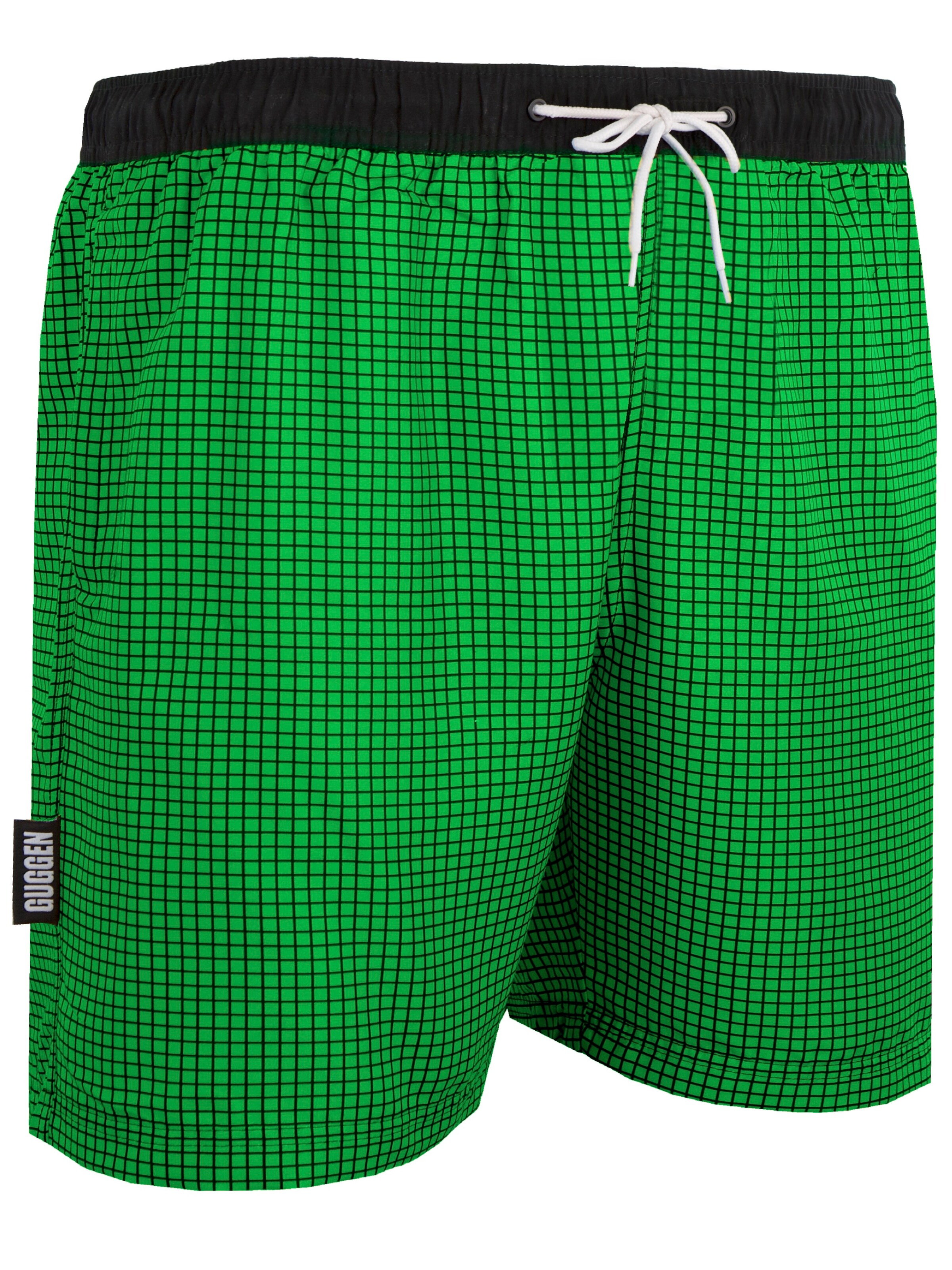 Guggen Mountain Badeshorts 'Boardshorts Style 6'‌‌‌‌‌‌‌ in Grün: Vorderseite
