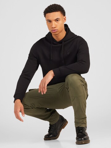 Lyle & Scott Sweatshirt 'Tonal Eagle' in Zwart