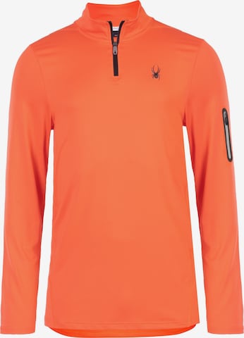 Spyder Sportsweatshirt in Oranje: voorkant
