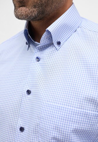 ETERNA Comfort fit Button Up Shirt in Blue
