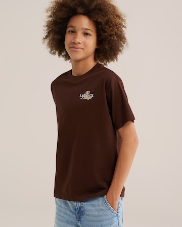 WE Fashion Shirt in Bruin: voorkant