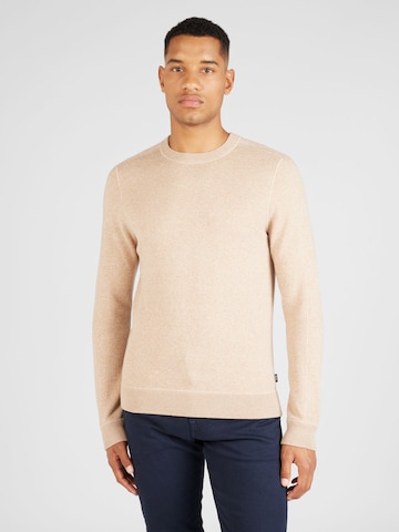 BOSS - Pullover 'Onore' em bege: frente