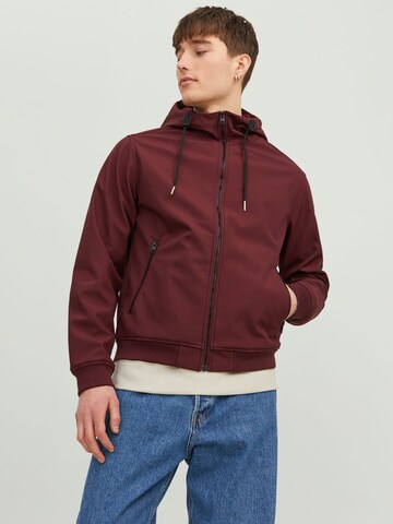 Veste mi-saison JACK & JONES en rouge : devant