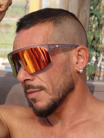 Surf Monkey Sportowe okulary przeciwsłoneczne w kolorze pomarańczowy