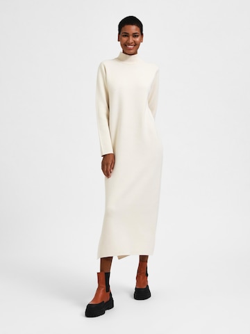 SELECTED FEMME Knit dress 'Merla' in Beige: front