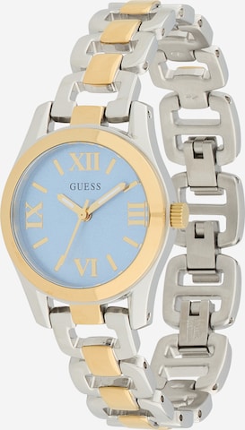 GUESS Analoginen kello värissä hopea: etupuoli
