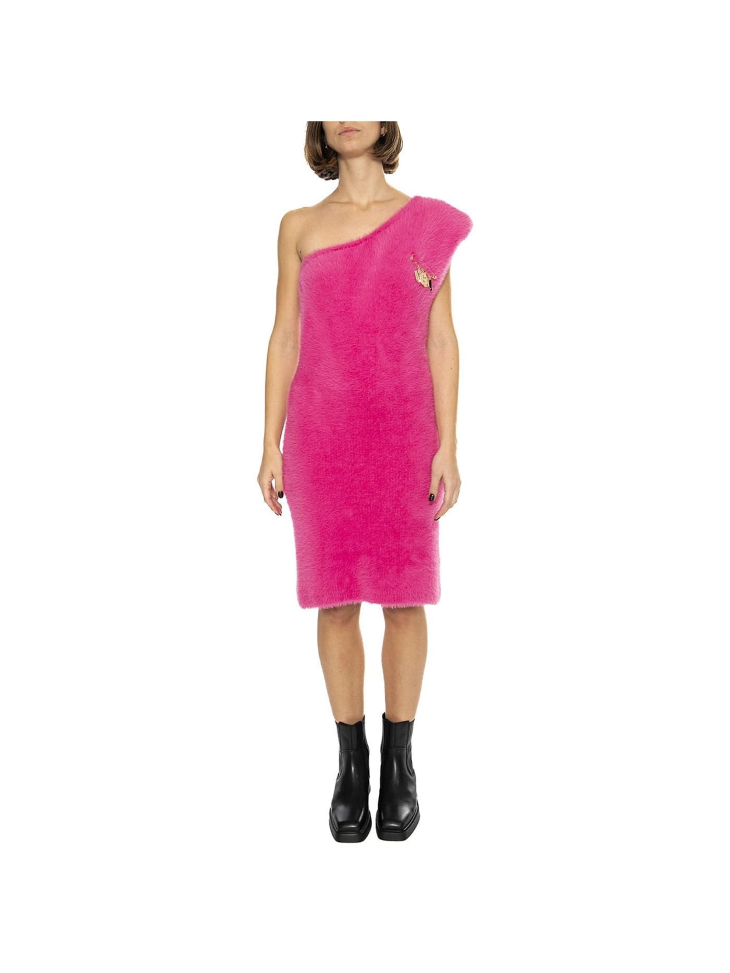 UGG Jurk 'Gertrude Long Teddy Coat Clay Pink' in Roze: voorkant