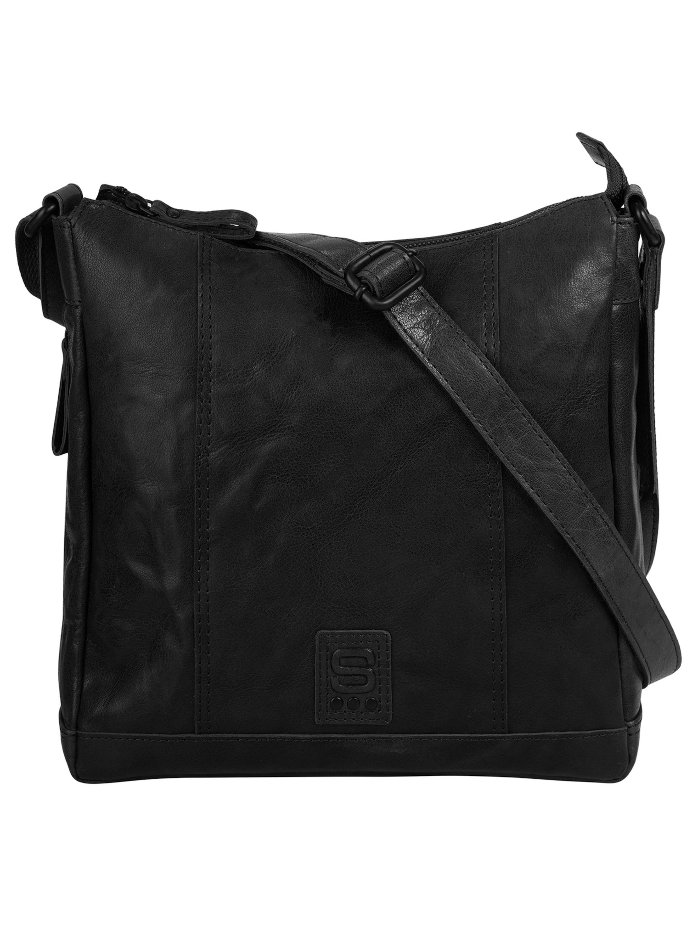 Spikes & Sparrow Umhängetasche‌‌ in Schwarz: Vorderseite