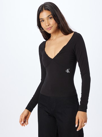 Calvin Klein Jeans Shirt in Black: front