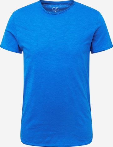 T-Shirt QS en bleu : devant