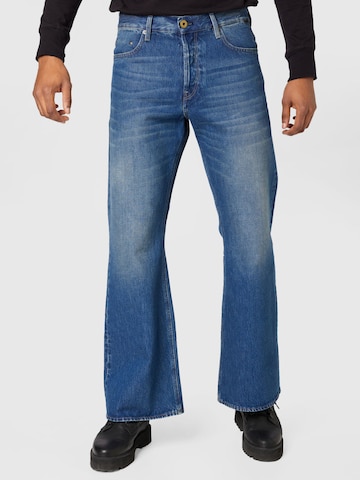 G-Star RAW Bootcut Jeans 'Triple A' in Blauw: voorkant
