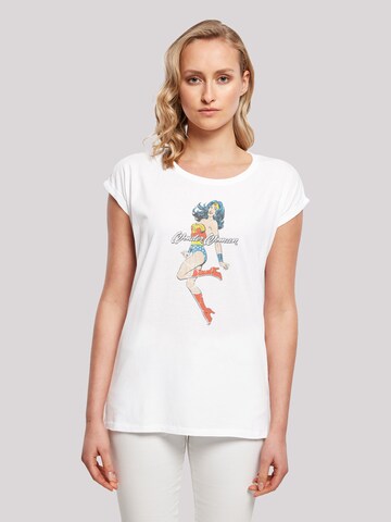 F4NT4STIC Shirt 'DC Comics Wonder Womand' in White: front