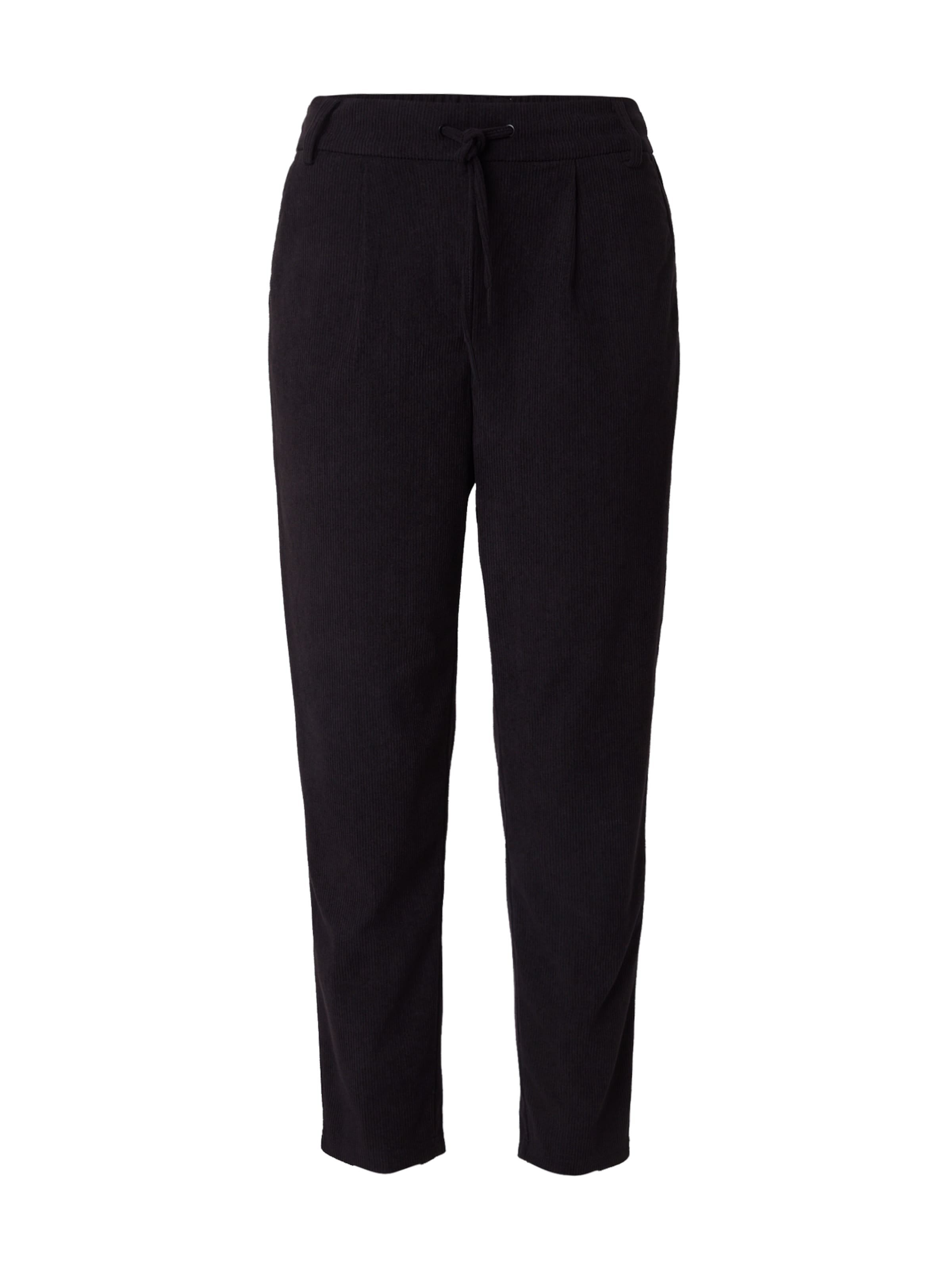 ONLY Ozke Hlače z naborki &#x27;ONLPOPTRASH-LIAS&#x27; | črna barva: sprednja stran