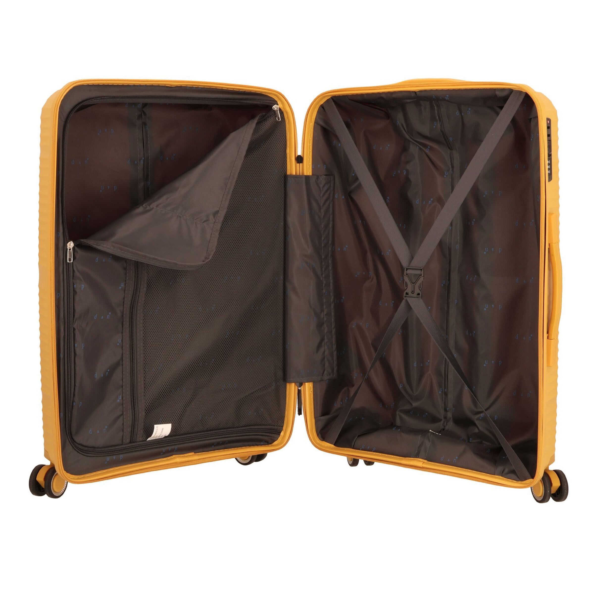 D&N Kofferset 'Travel Line' in Gelb
