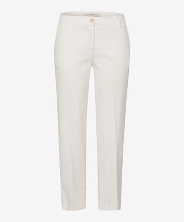 Regular Pantalon chino 'Maron' BRAX en blanc : devant