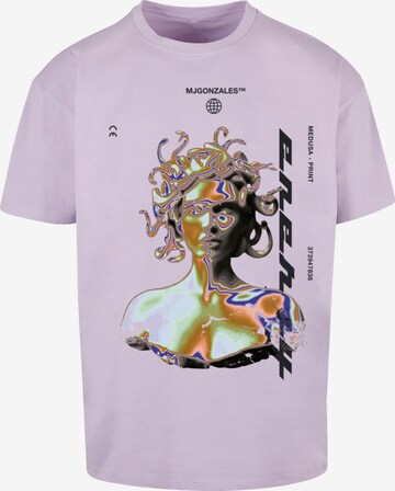 MJ Gonzales T-Shirt 'Medusa' in Lila: predná strana