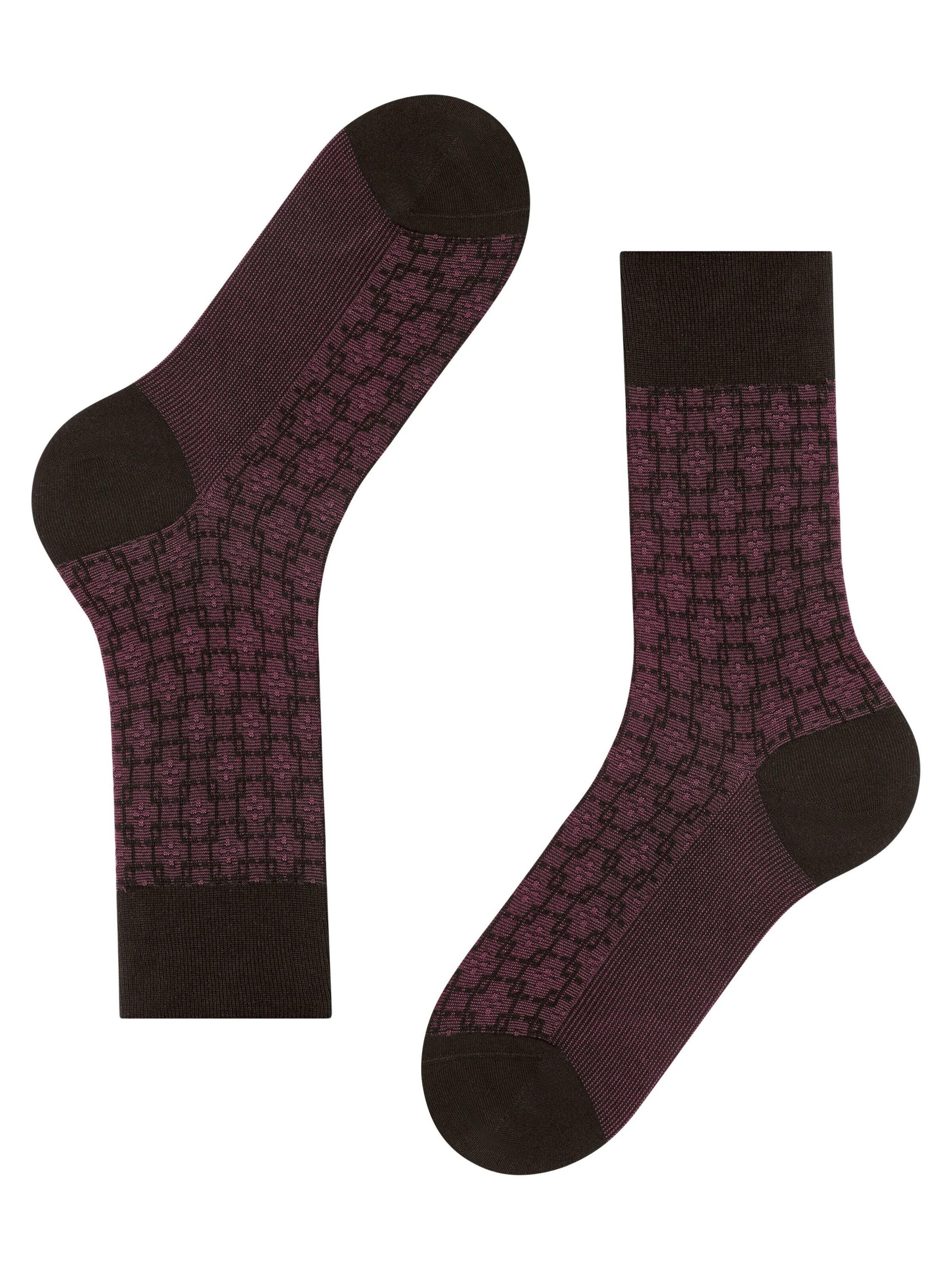 FALKE Socks 'Artwork Tie' in Brown