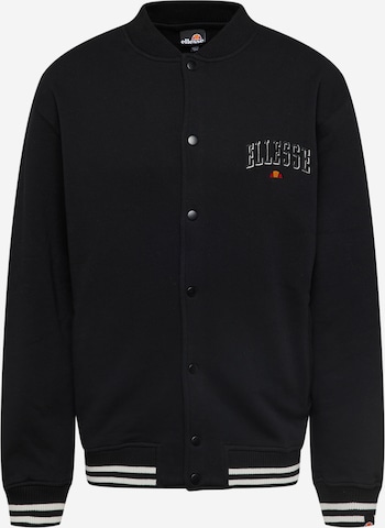 ELLESSE Sweat jacket 'Utah' in Black: front