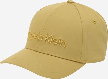 Casquette Calvin Klein en vert : devant