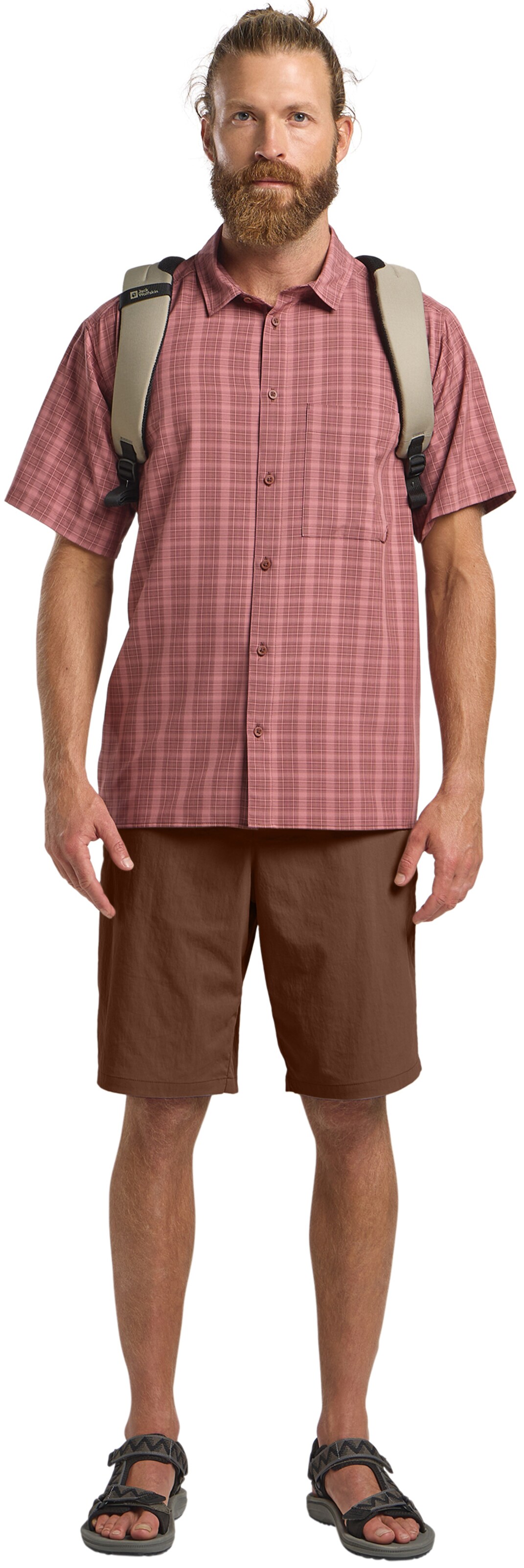 JACK WOLFSKIN Regular Outdoor Pants in Brown