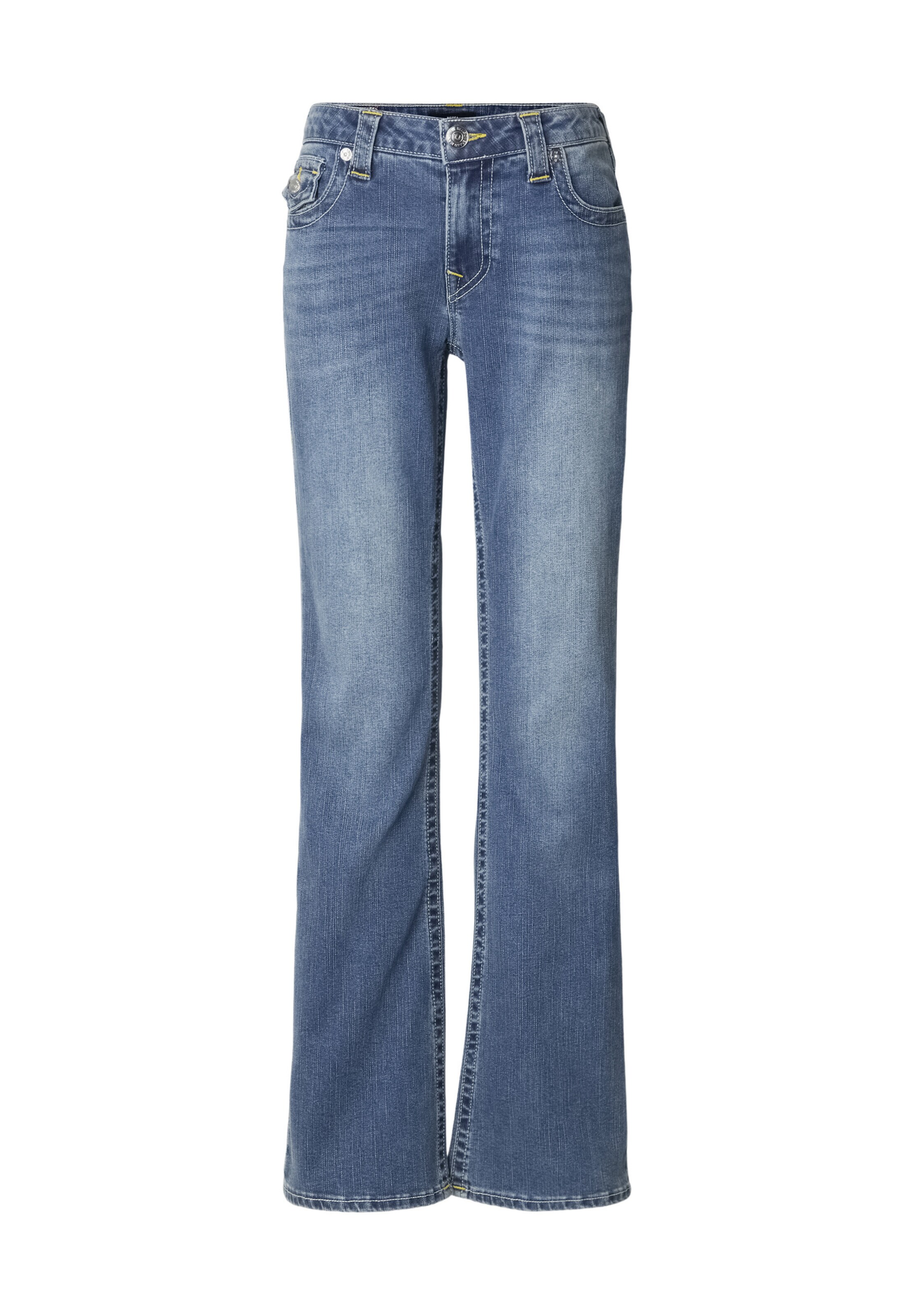 évasé Jean 'Becca' True Religion en bleu : devant